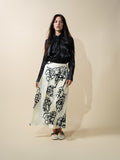 Shimmer Tie Blouse-Black