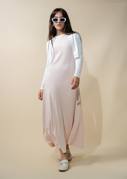 Basic T-Shirt Cropped Cardigan-White
