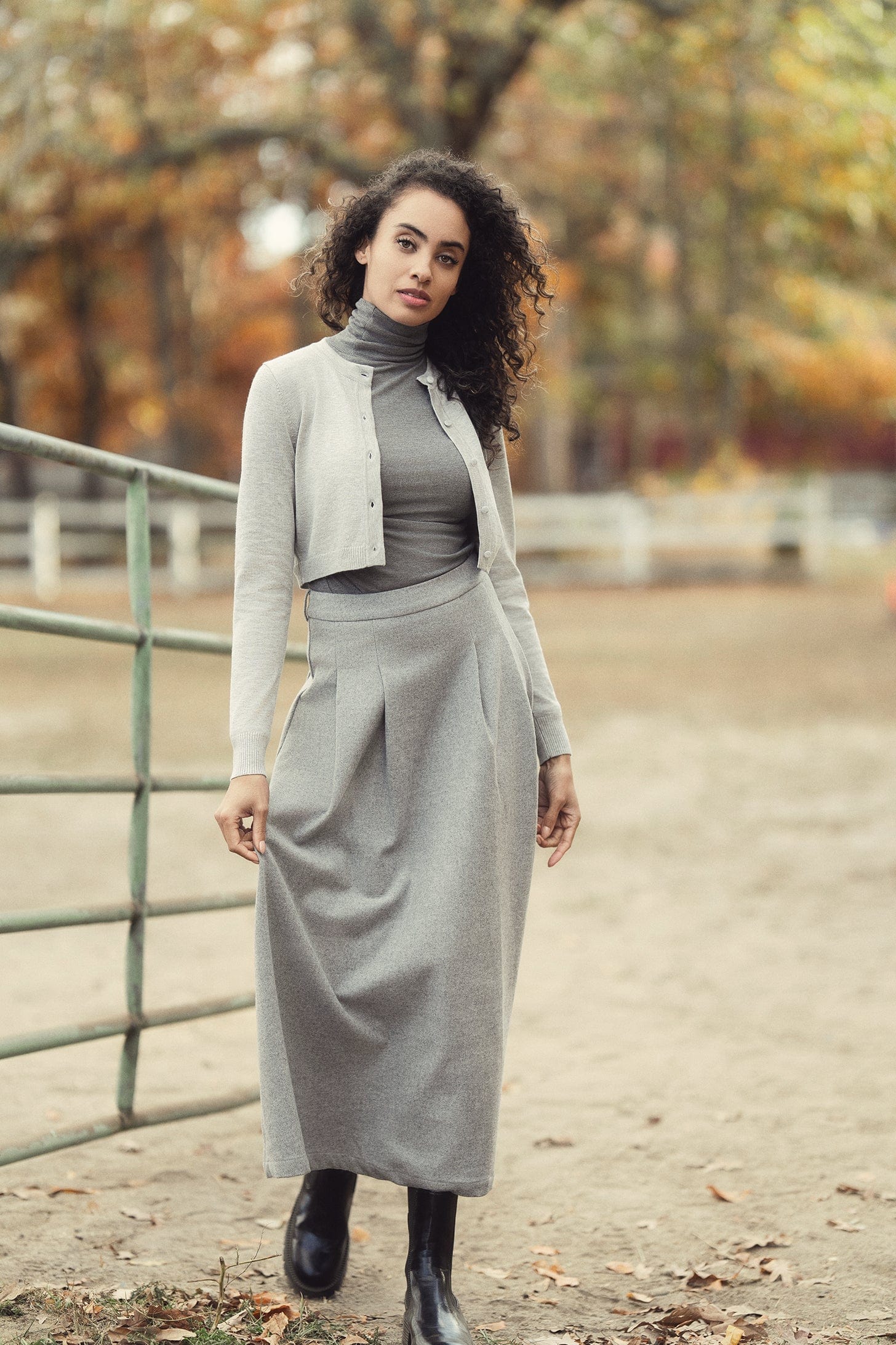 Sadie Skirt-Grey