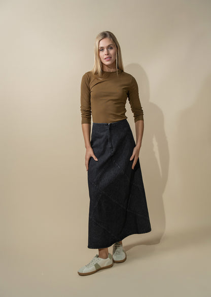 CLASSIC TEE 3Q-BROWN