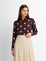 BURGUNDY CREAM POLKA DOT