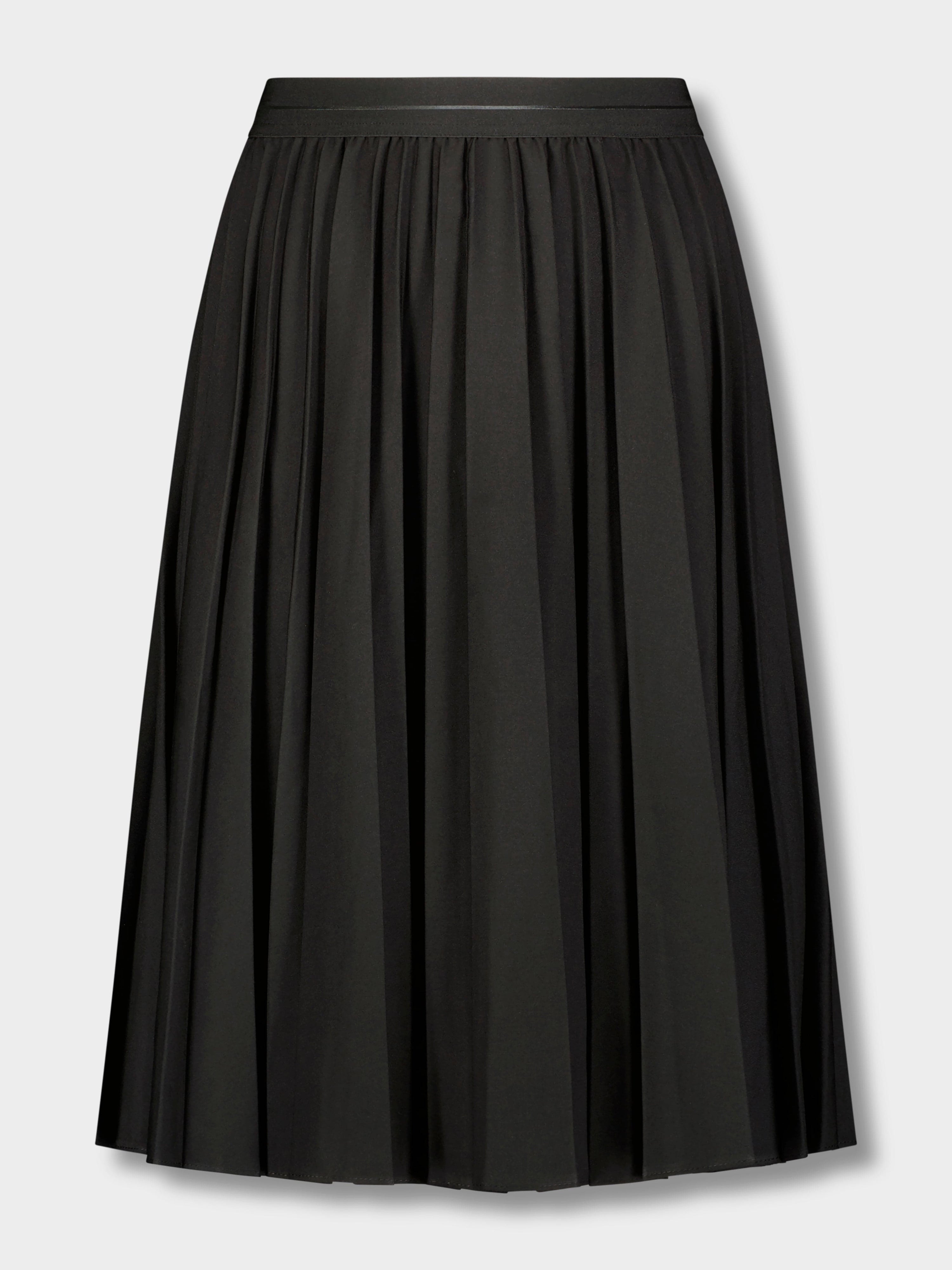 PLEATED SKIRT 27"- BLACK
