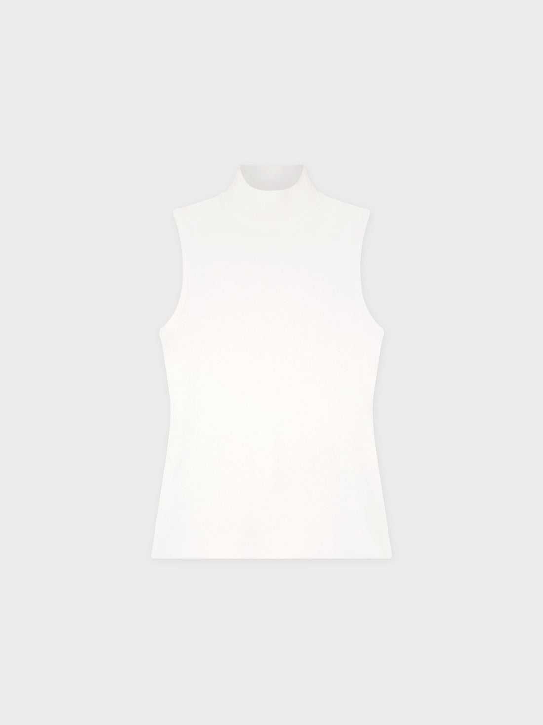 SLEEVELESS MOCK TURTLENECK-CREAM