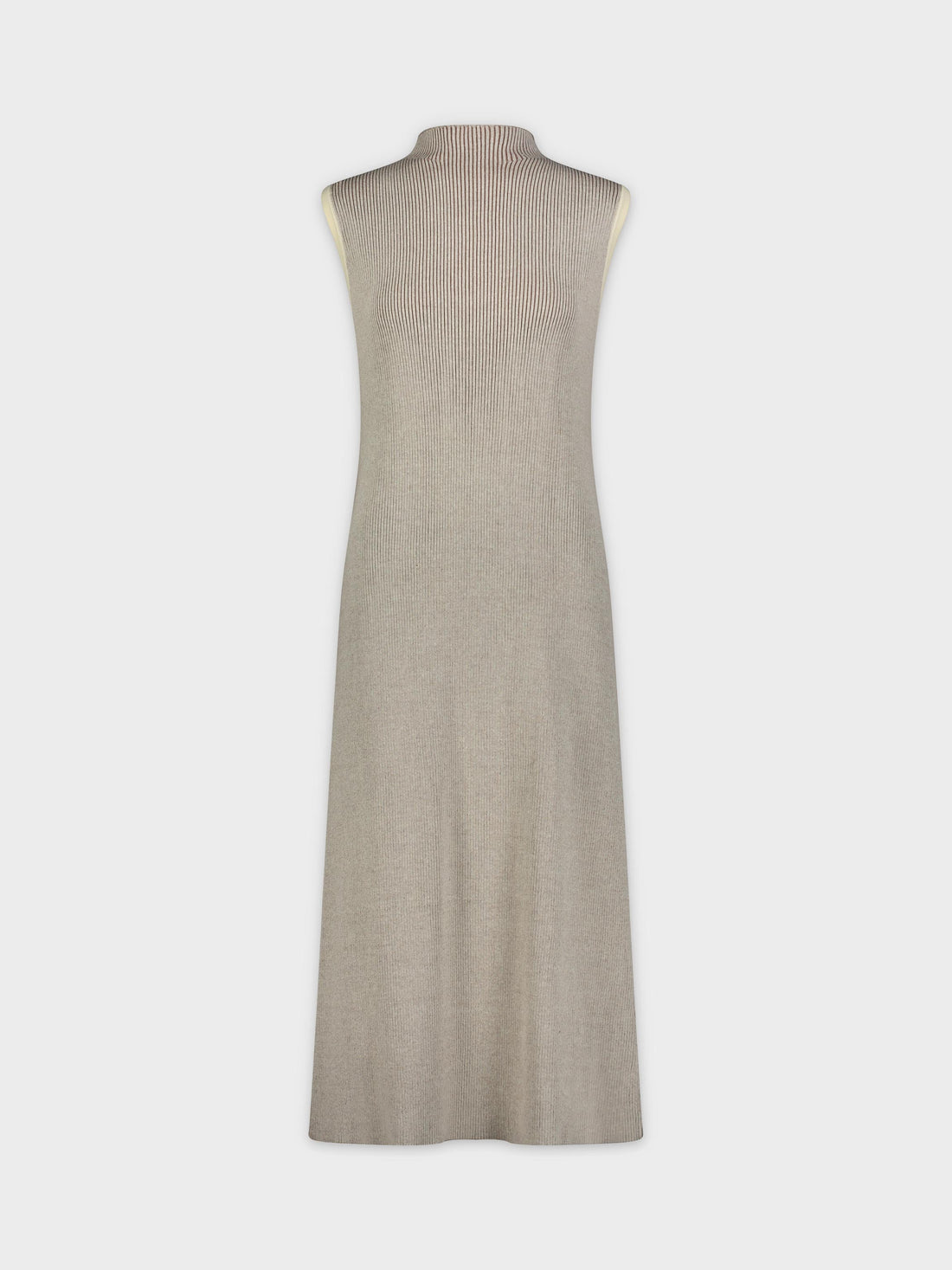 TWO TONE LAYERING DRESS-CAMEL/TAN