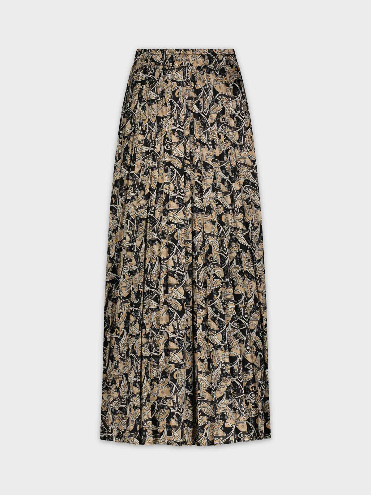 COVERED BAND PLEATED SKIRT 35"-GOLD LEAF