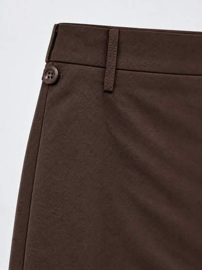 Pencil Skirt-Dark Brown