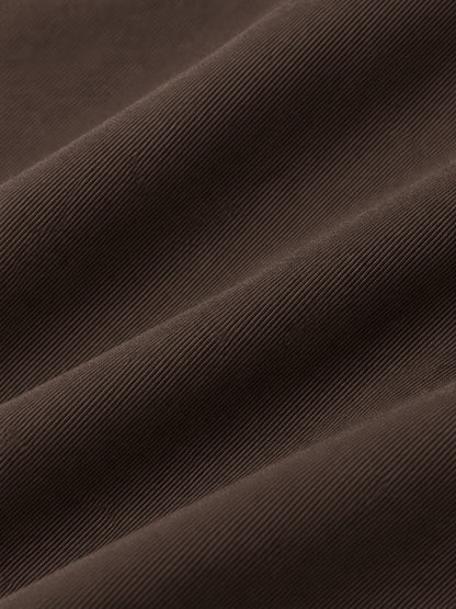Pencil Skirt-Dark Brown