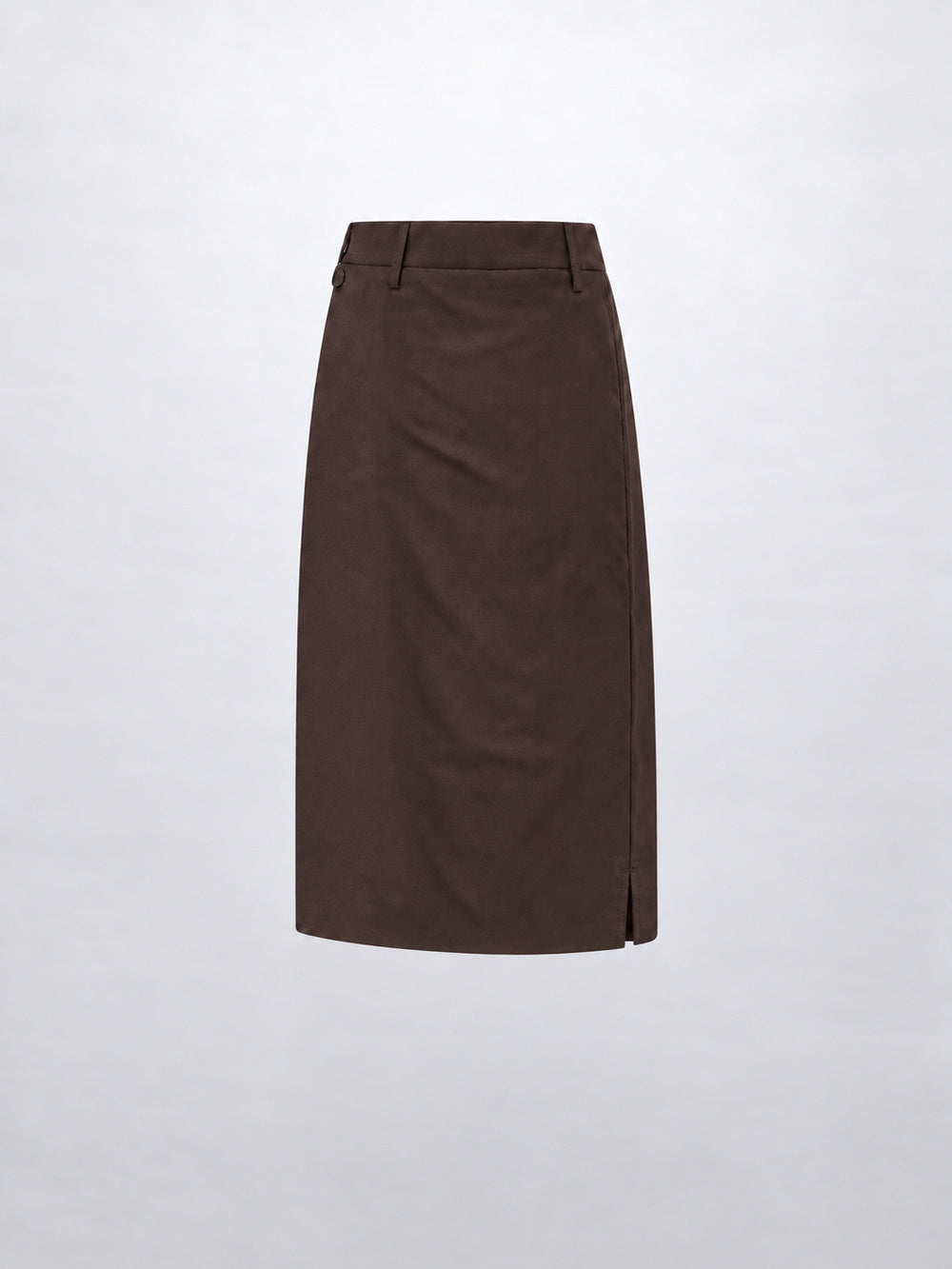 Pencil Skirt-Dark Brown