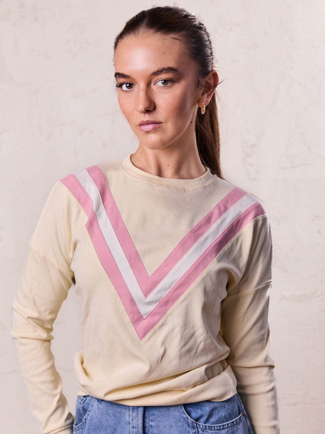 Varsity Bomber-Yellow/Pink
