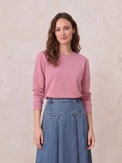 Ribbed Crew Bomber-Berry
