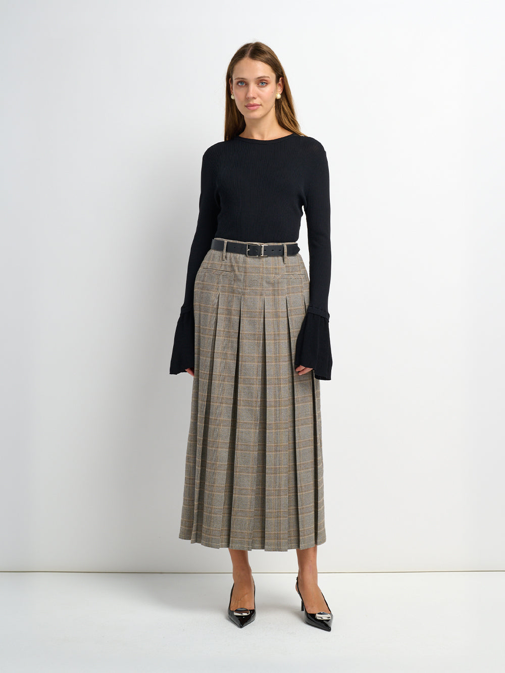Bell Sleeve Sweater - Black
