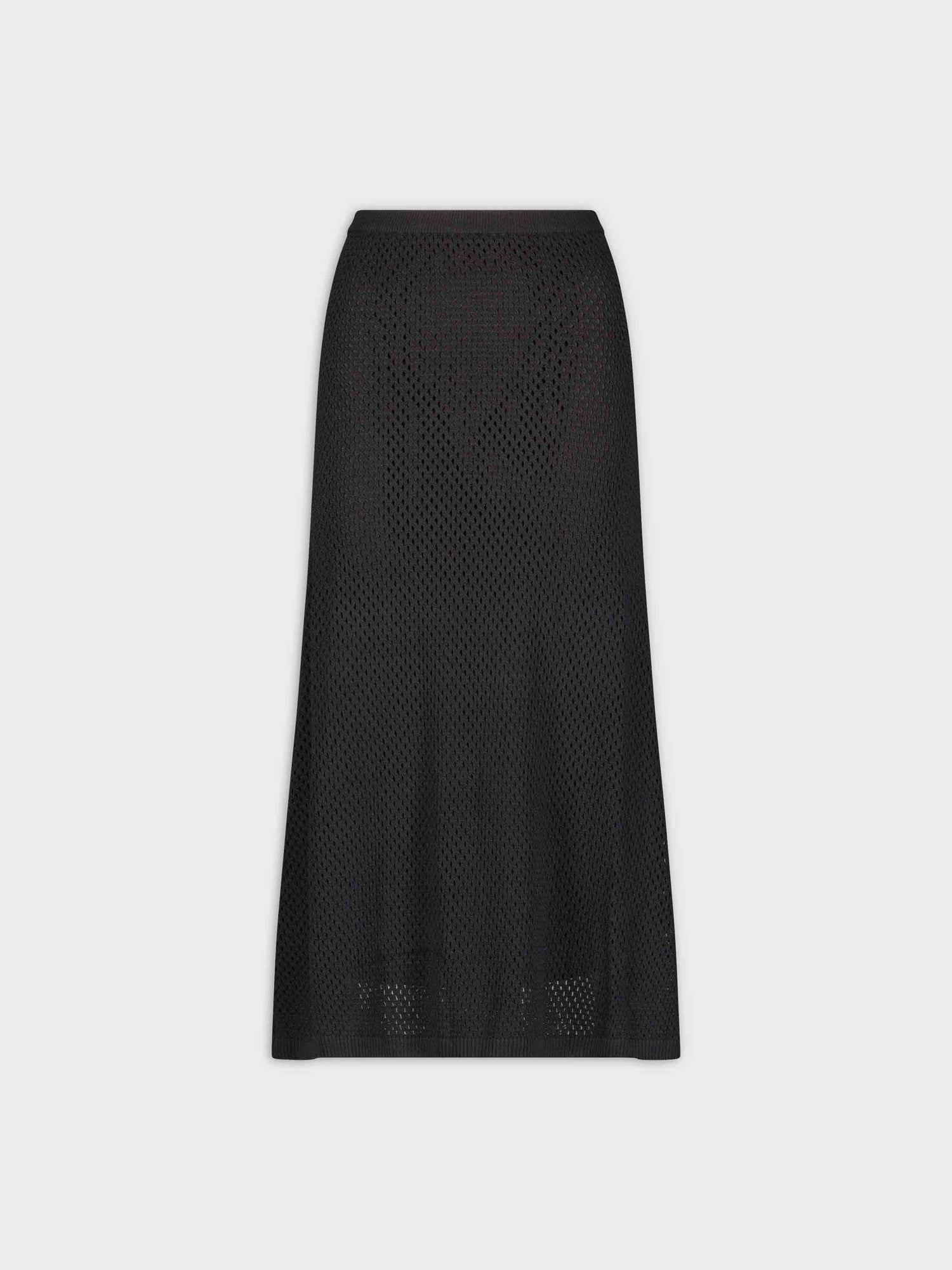 MESH SKIRT-BLACK