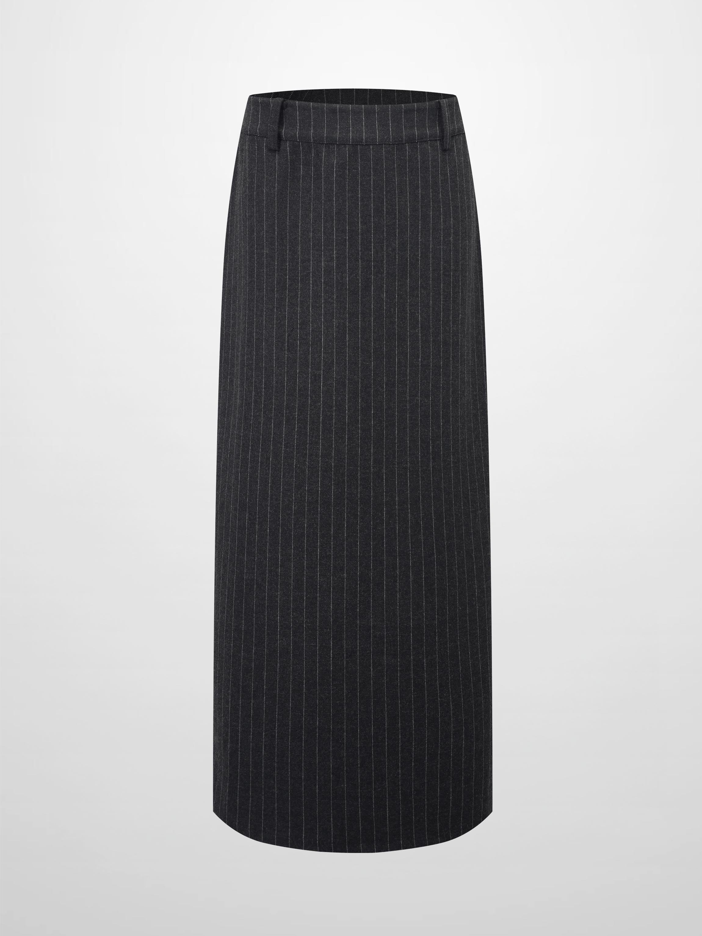 Straight Maxi Skirt - Pinstripe