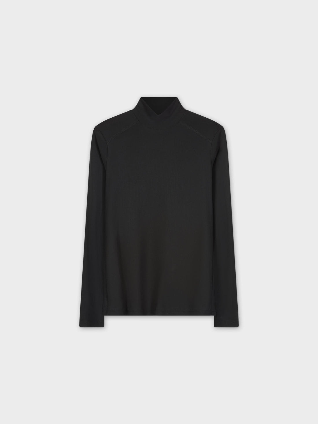 Mesh Turtleneck-Black