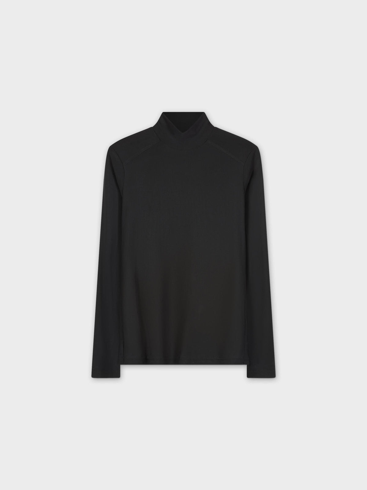 Mesh Turtleneck-Black