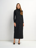 Belted Maxi Jumper - Black