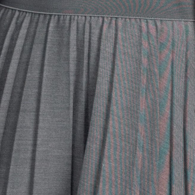 PLEATED SKIRT 27&quot;-GREY