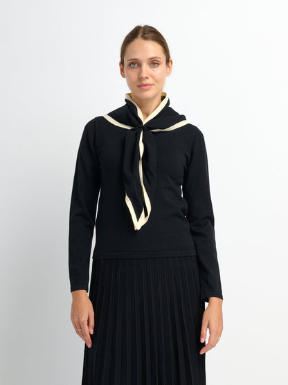 Shawl Collar Sweater - Black