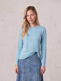 Side Knot Tee-Light Blue