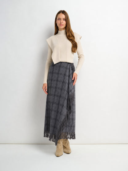 Side Ruffle Sweater - Ivory
