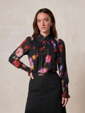 Smocked Blouse-Pink Floral