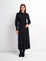 SOFTRIBBED SHIRT DRESS BLACK
