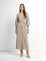 SOFTRIBBED SHIRT DRESS OATMEAL