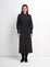 SOFTRIBBED SHIRT DRESS CHARCOAL GREY