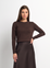 BASICCREW SWEATER CHOCOLATE BROWN