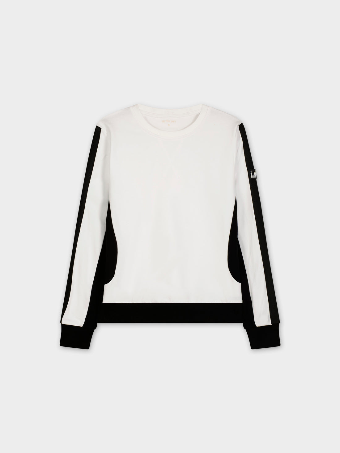 CAMISETA BOMBER LATERAL-NEGRO/BLANCO