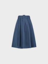 Belted Skirt-Blue