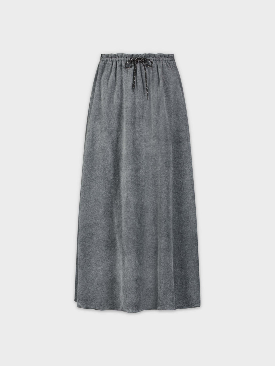 FALDA TERCIOPELO CON CORDÓN 35&quot;-GRIS