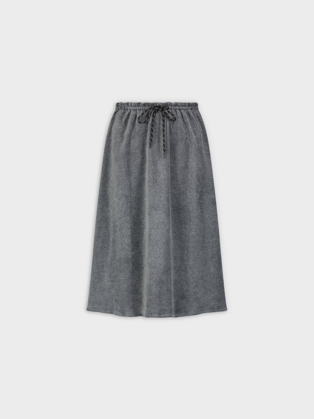 FALDA TERCIOPELO CON CORDÓN 25&quot;-GRIS