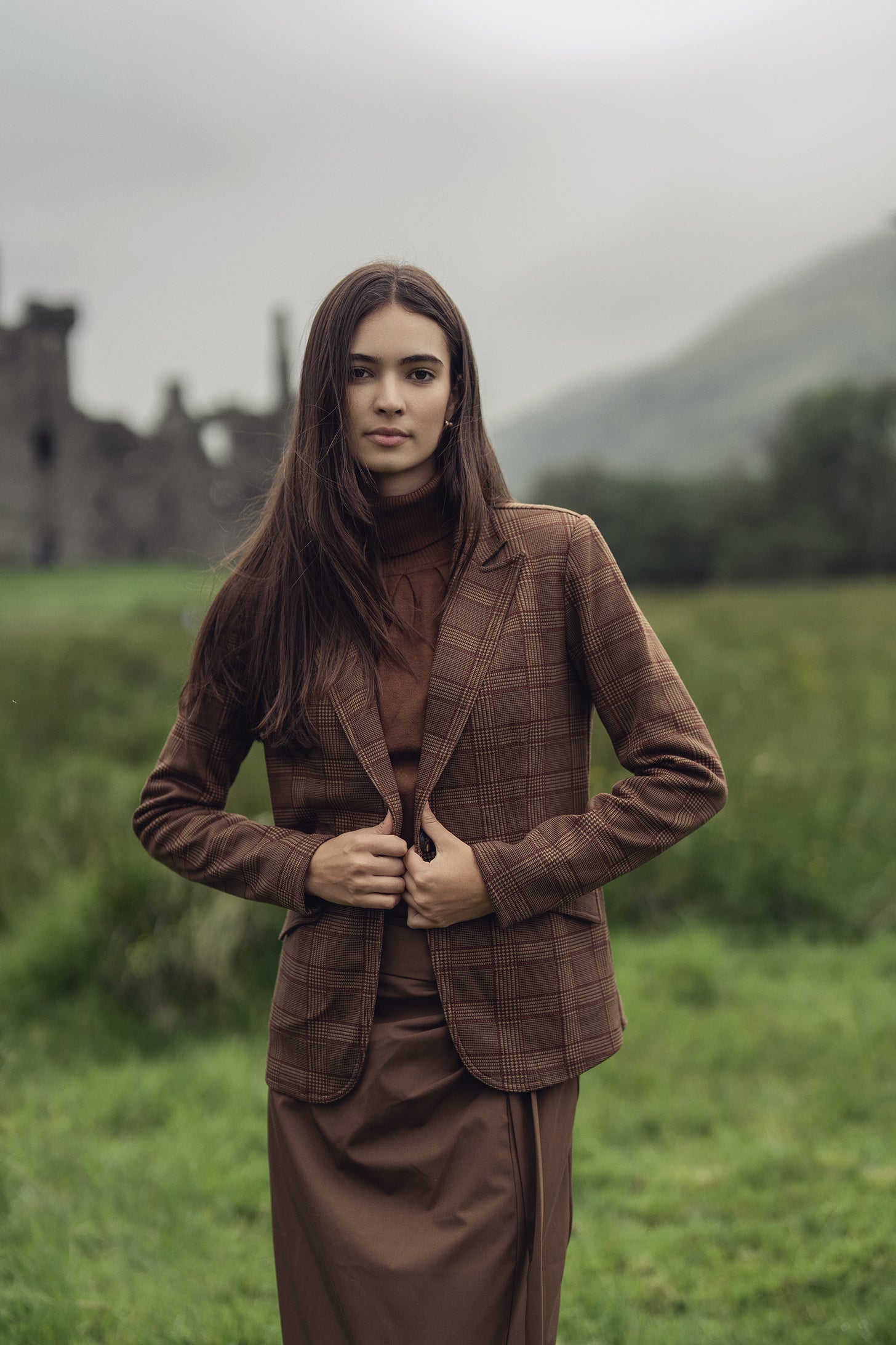 Blazer-Brown Plaid