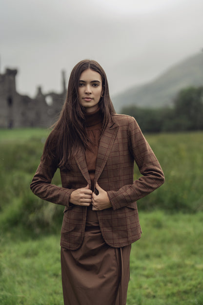 Blazer-Brown Plaid