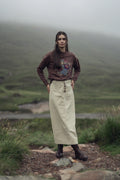 Straight Pocket Skirt-Ivory