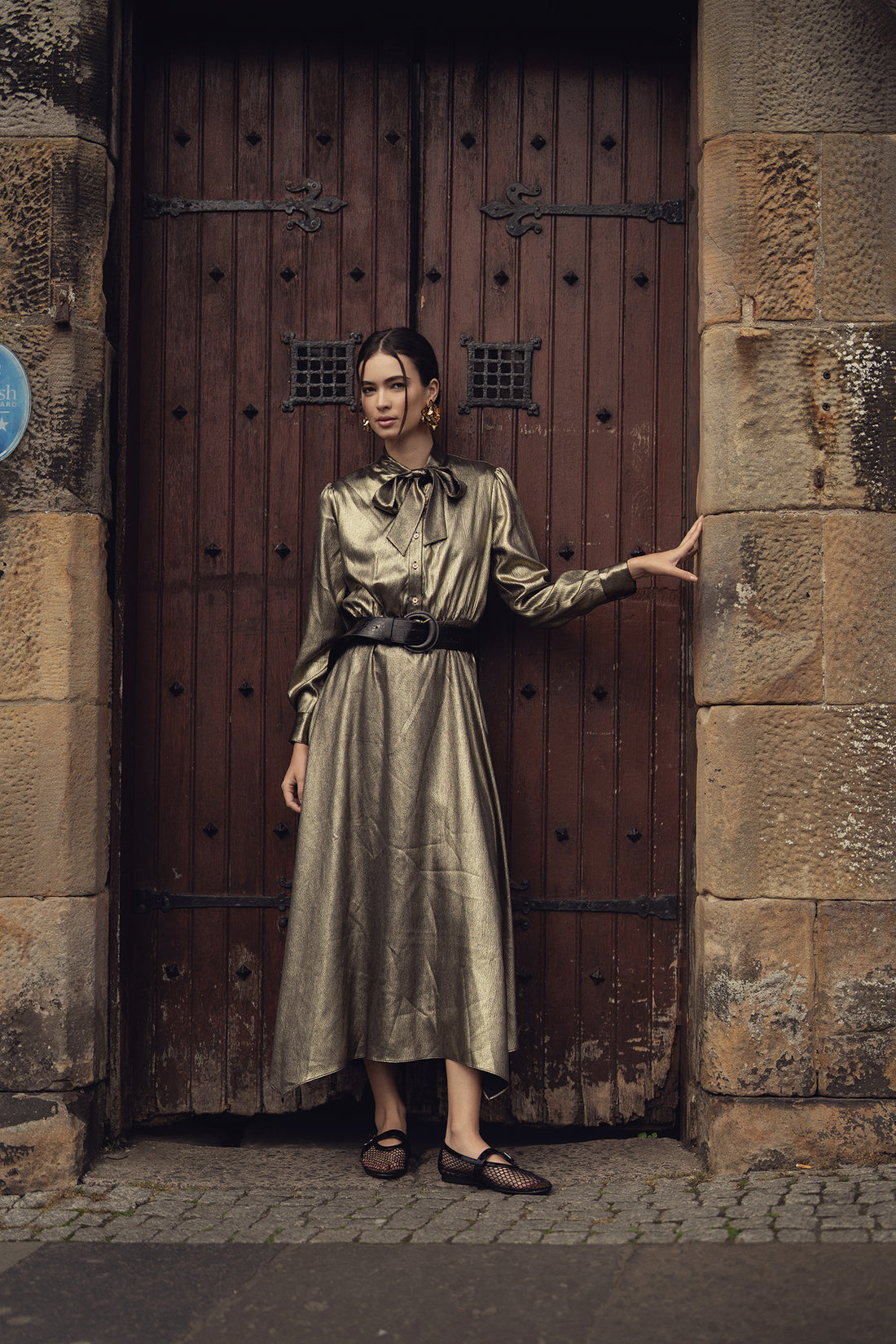 Emma Dress-Gold