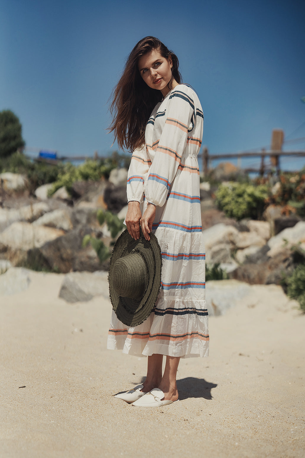 Boho Dress-Stripes