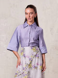 Tie Back Blouse-Lavender