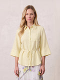 Tie Back Blouse-Yellow