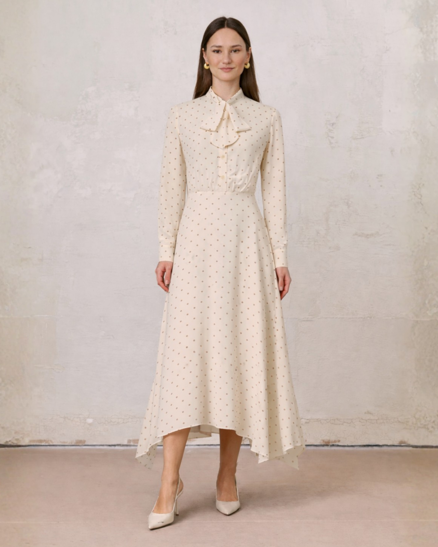 Katie Dress-Cream Polka Dot Fame on Central Katie Dress-Cream Polka Dot Fame on Central