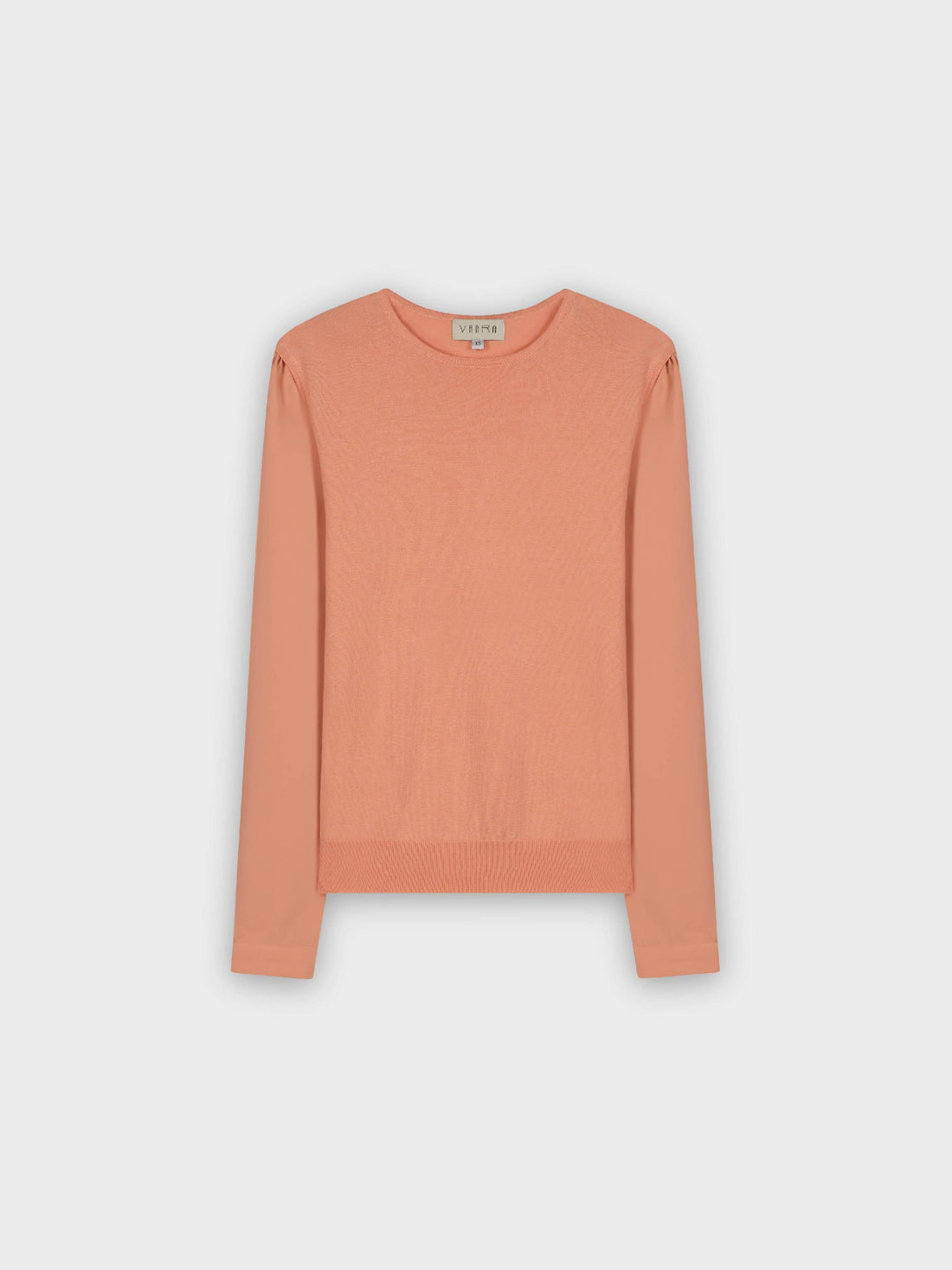 KNITTED VEST SWEATER-PEACH