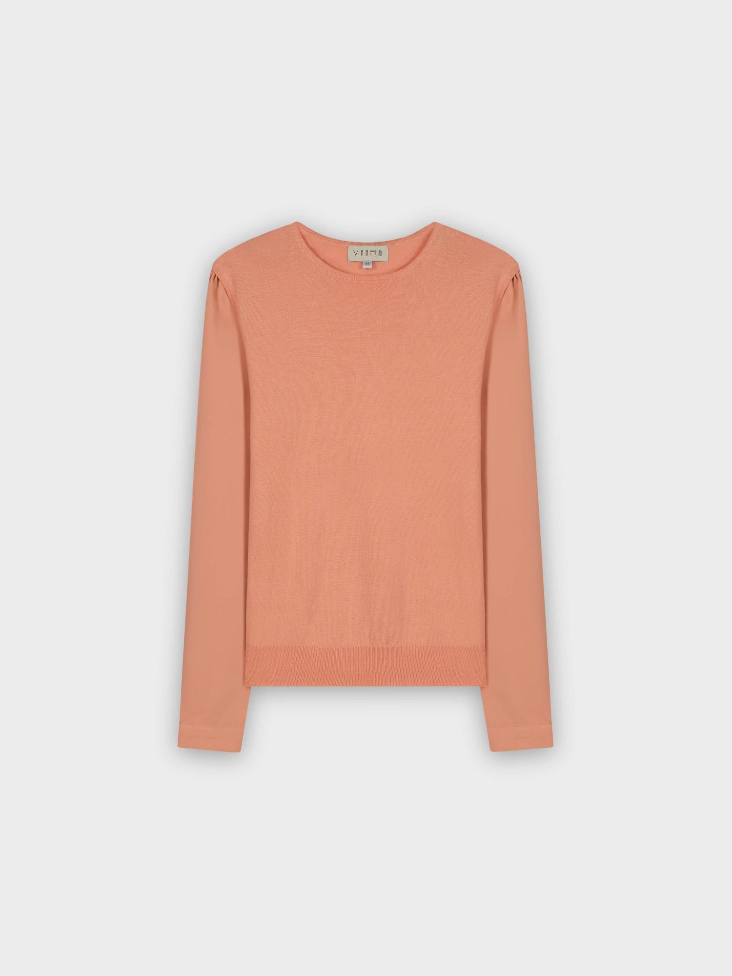 KNITTED VEST SWEATER-PEACH