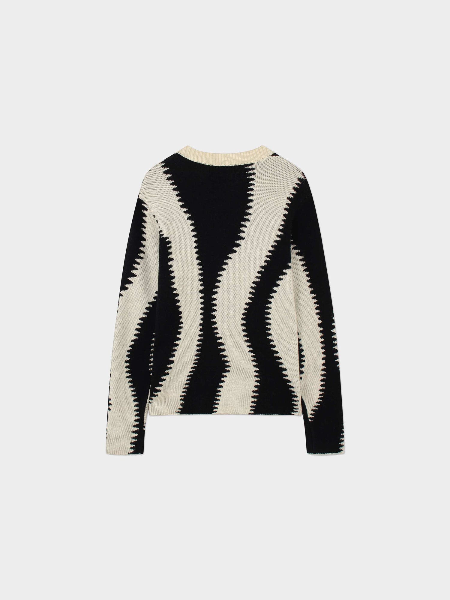 Wave Sweater-Black/White