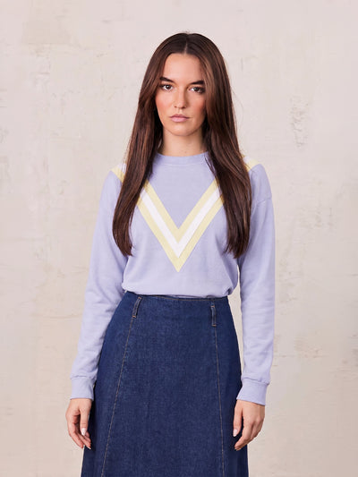 Varsity Bomber-Light Blue/Yellow