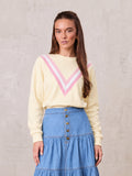 Varsity Bomber-Yellow/Pink