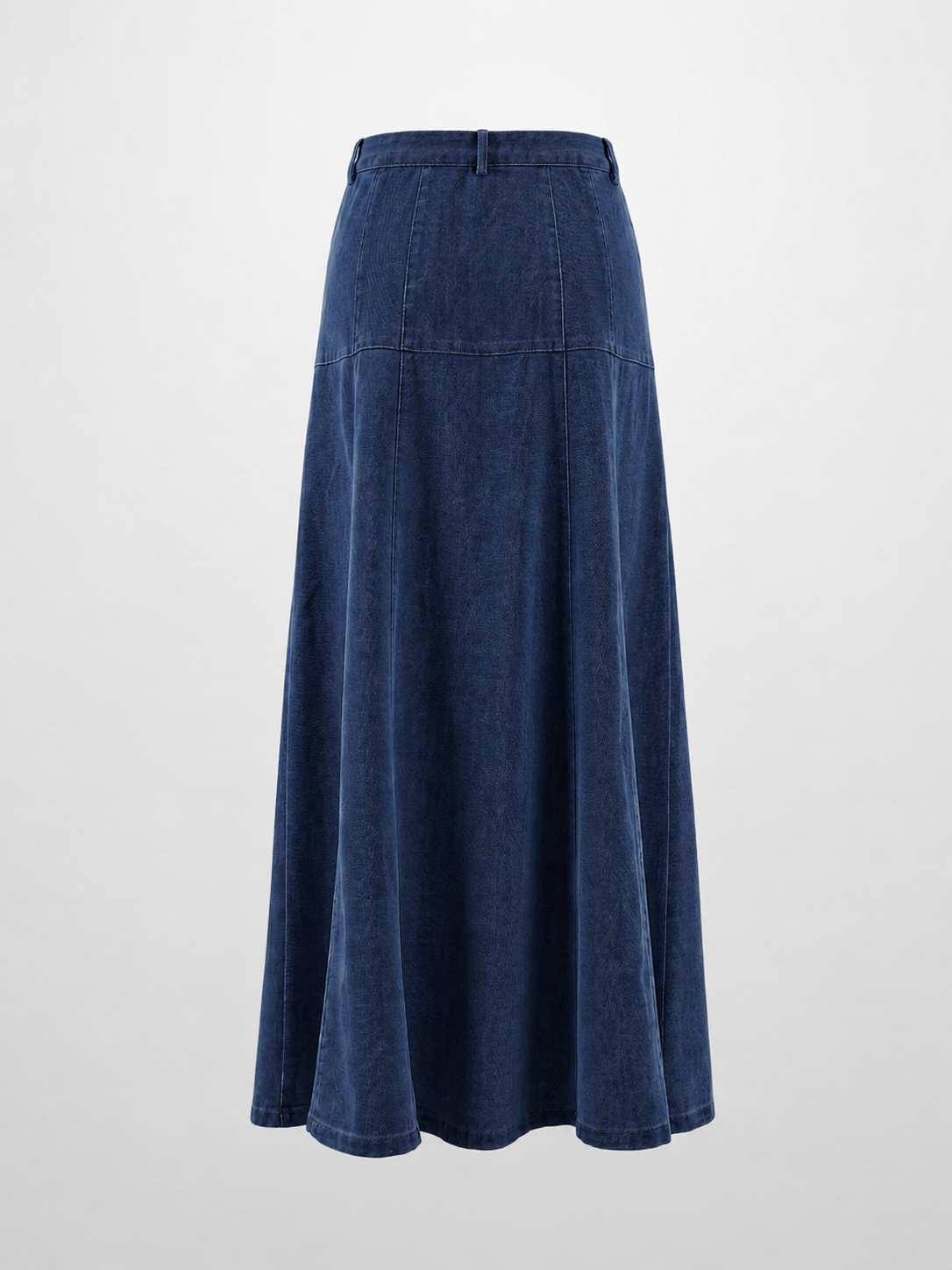 Drop Waist Denim Skirt-Blue