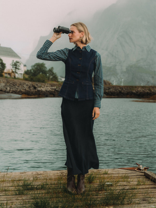 Denim Vest - Dark Blue