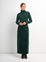 CHAINDETAIL CURDEROY SKIRT EMERALD GREEN