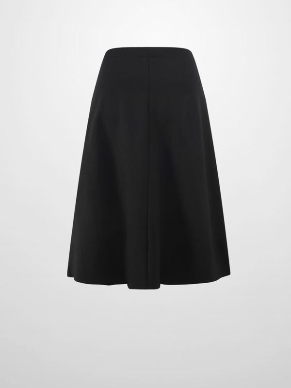 LIGHTWEIGHT 3 PANEL SKIRT-BLACK 25"